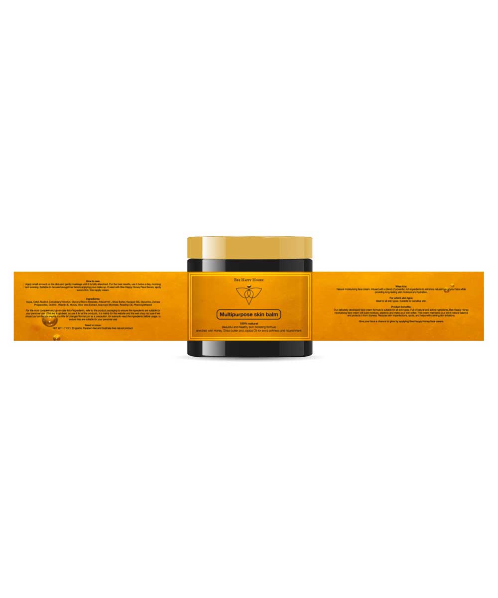 Bee Happy Honey Skincare Packaging 2